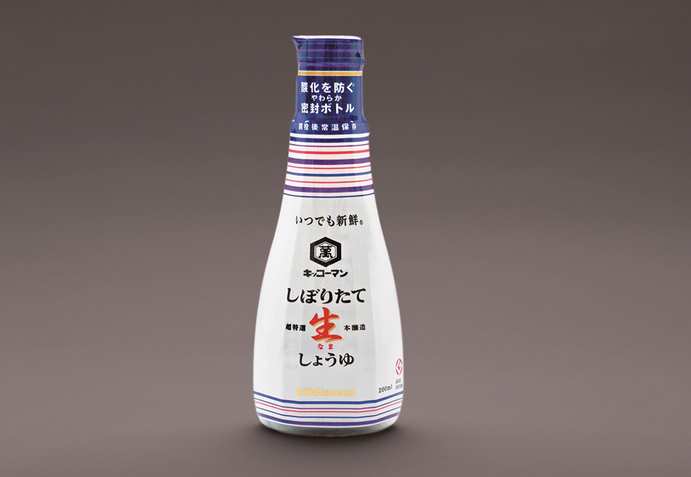 やわらか密封ボトルによる「いつでも新鮮 しぼりたて 生しょうゆ」