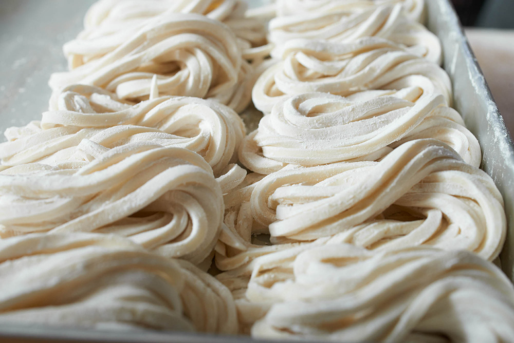 打ち立ての麺