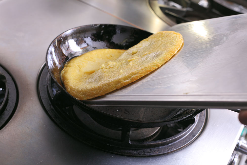 裏面も焼く