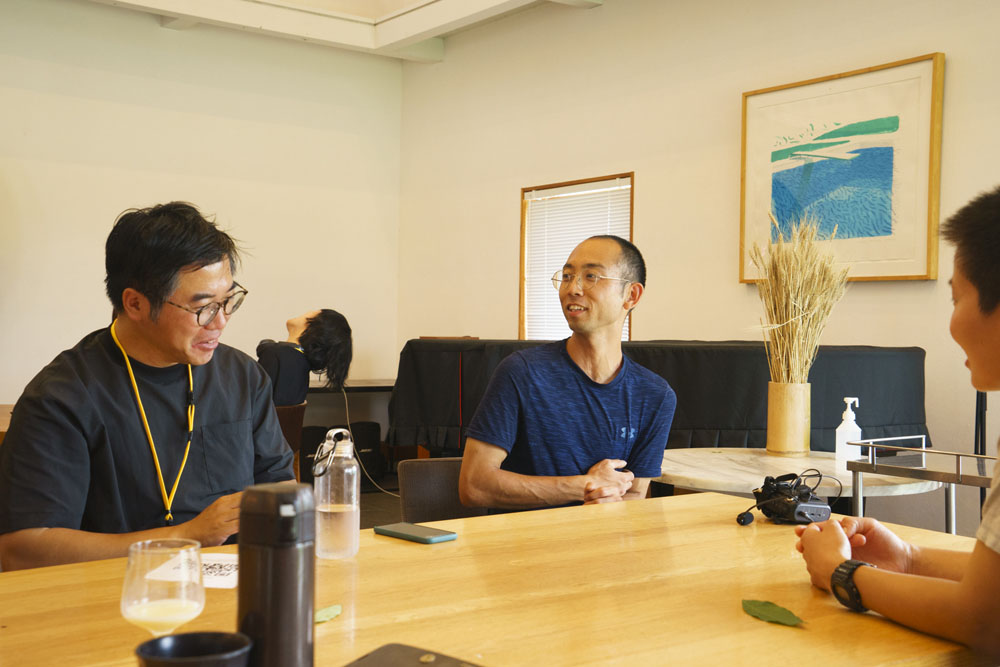ワークを振り返って養鶏担当の松村さん、農場長の伊藤さん、山名シェフへの質問&トークタイム