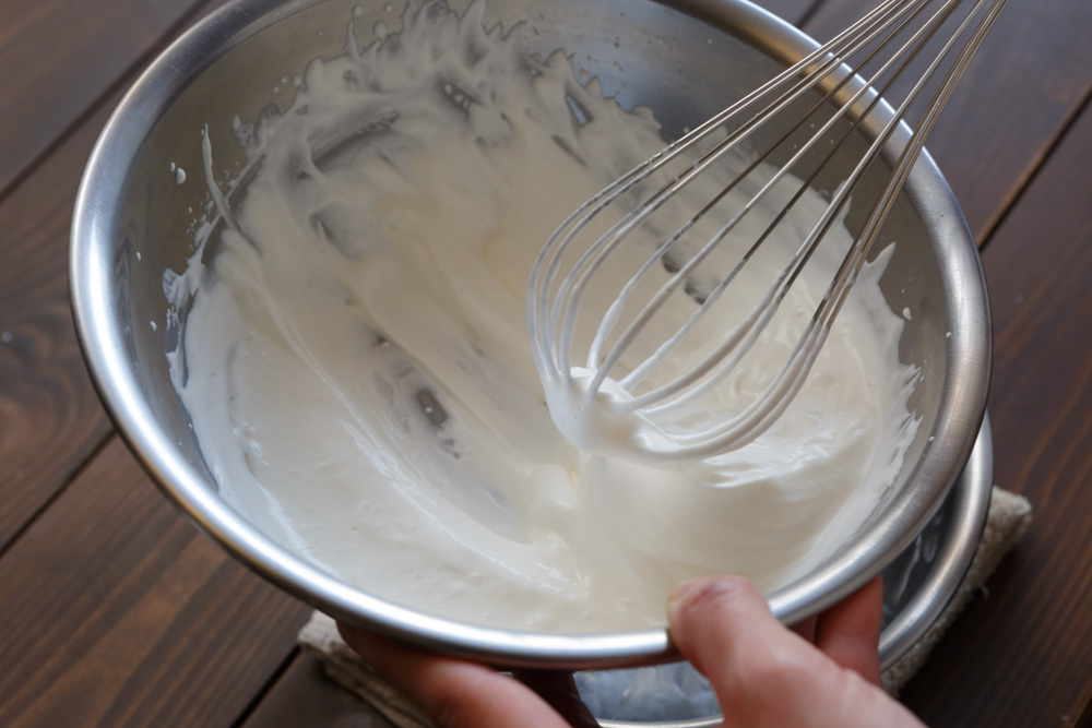 生クリームを7分立てにする