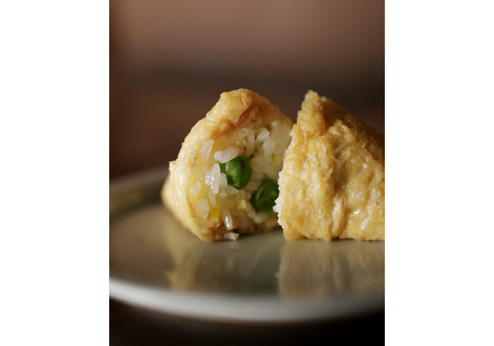 春の稲荷ずし~えんどう豆とレモン~