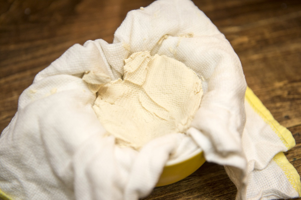 ［２］ふきんで水切りをする