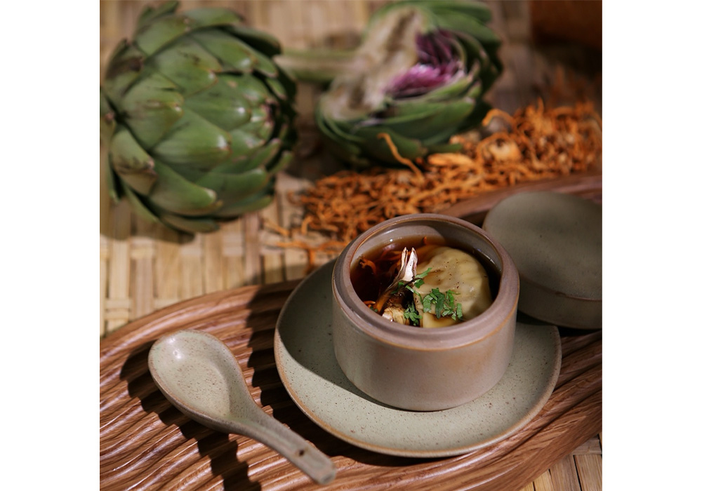 アーティチョークを使ったスープ