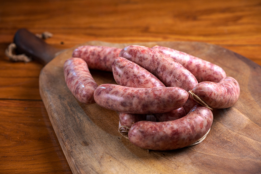 熟成前のサラミ