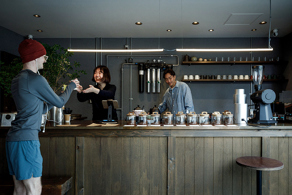 店内のカウンター